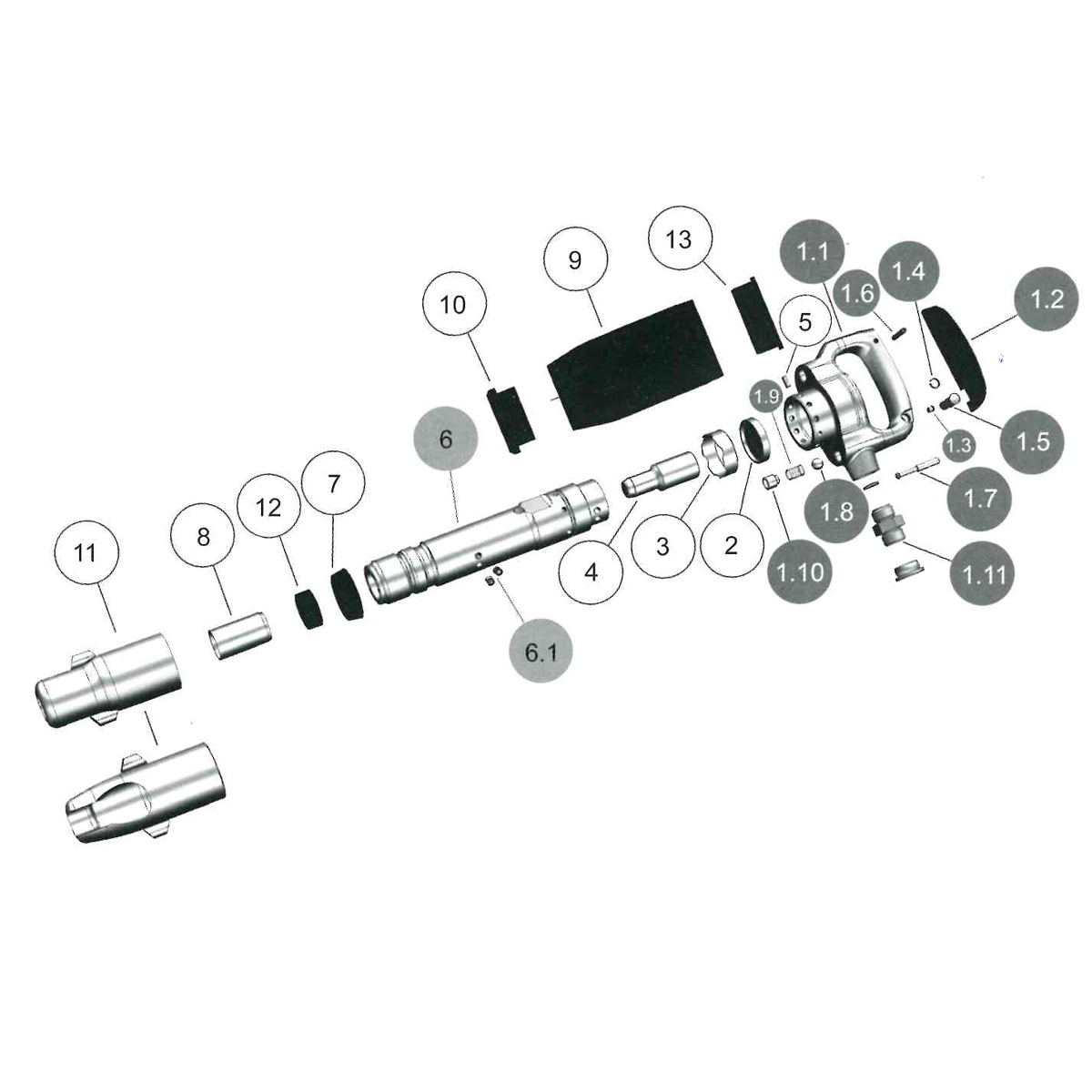Explosionszeichnung BA9GFH