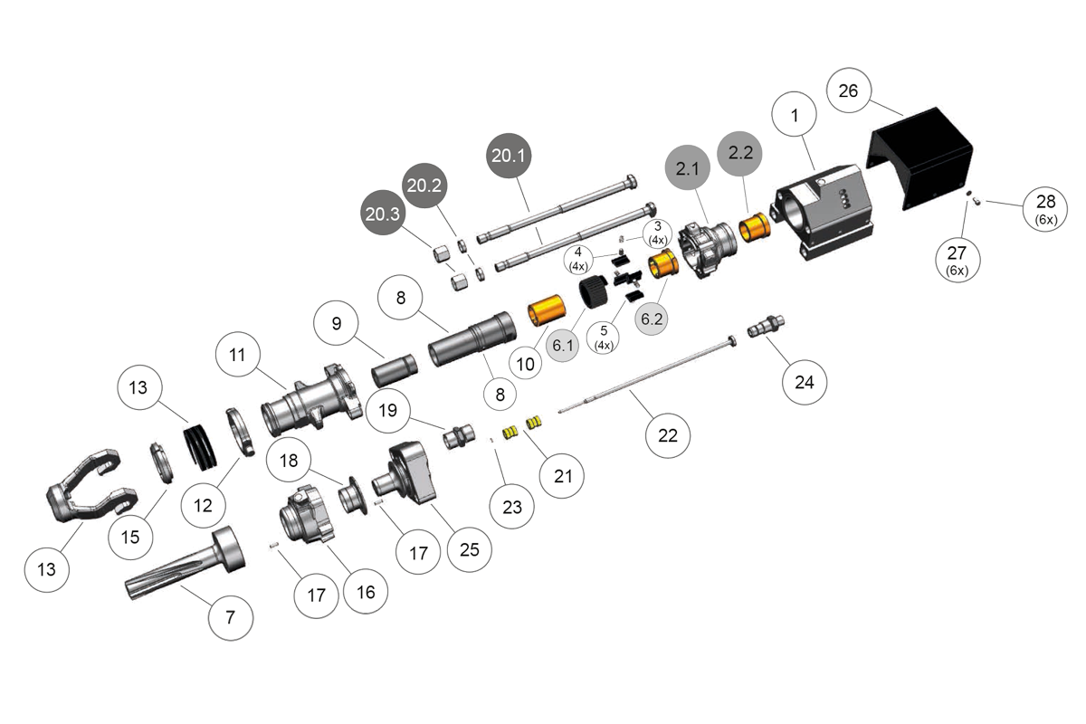 Explosionszeichnung CR260L