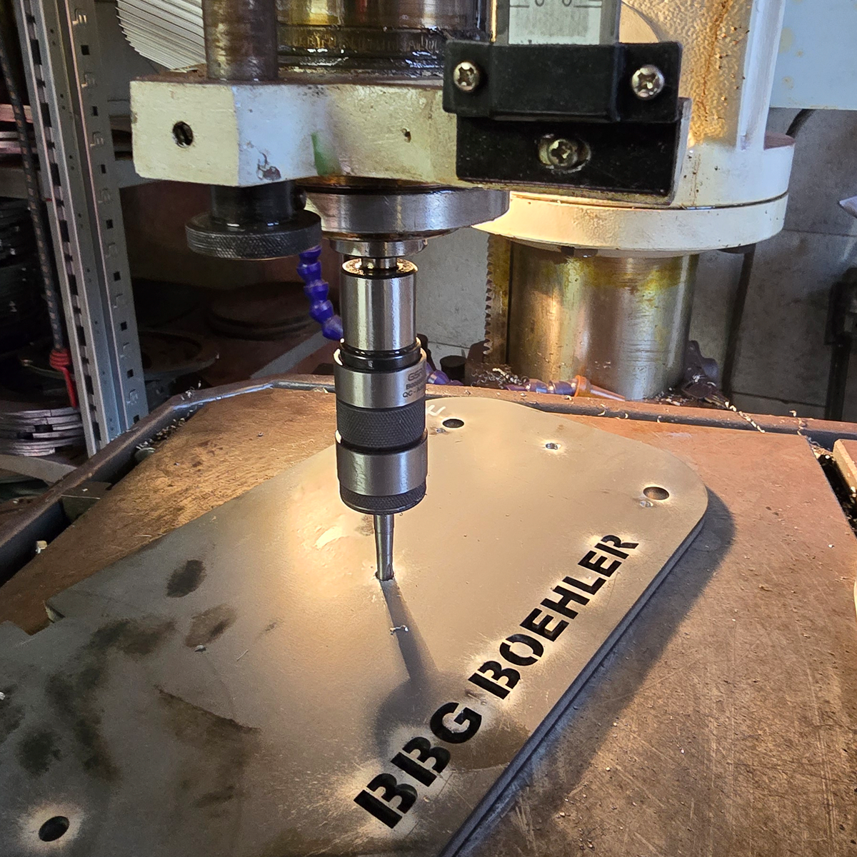 Produktion Bohrlafette